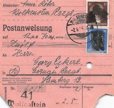 891942) SBZ Postanweisung mit