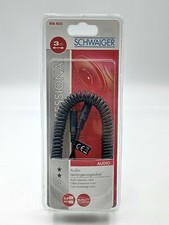 Audio Kabel 3,5mm Klinke 3,5mm 3,0m  Verlängerung  Spiral  Verlängerungskabel