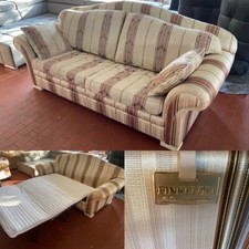 Sofa Finkeldei Schlafffunktion Federkern Stoff Kariert ca. 2.30x0.90m