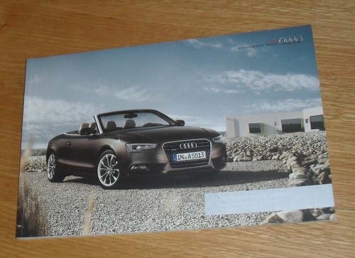 Audi cabrio prospekt 2012 - a5,