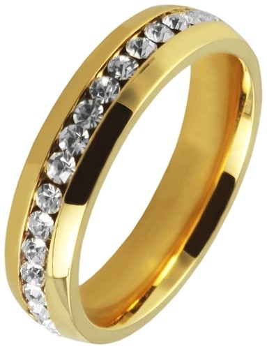 Akzent edelstahl damen ring - edelstahl,