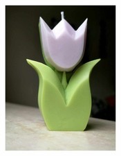 Handgefertigte Tulipan-Kerze