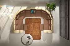 Ledersofa mit USB Polster Sofa