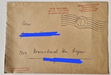 Umschlag 1962 – Kriegsgefangenenpost / Suchdienst – Siegen – Zeitdokument