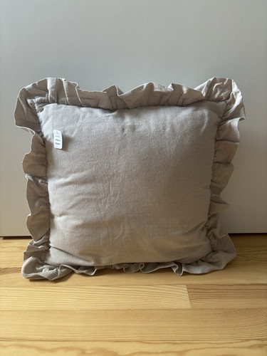 Rüschenkissen grau 45cm - rüschenkissen, 45cm-