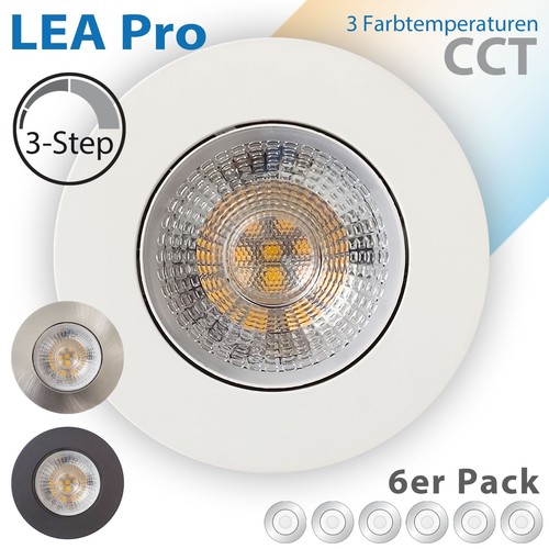 Led einbaustrahler lea 7w - 6x,