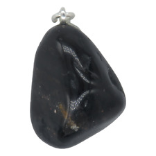 Schwarzer Onyx Anhänger - Kettenanhänger - Edelstein Pendant - Naturstein