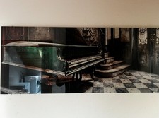 Glasbild Piano, Verlassener