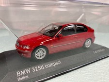 MINICHAMPS BMW 325ti Compact 2000 rot Diecast Modellauto 3er E46 Sammlerstück