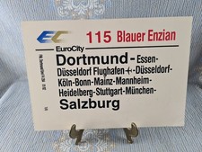 Zuglaufschild: EC 115 Blauer