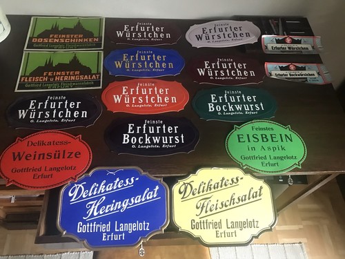 Alte reklame schilder - reklame, pappe