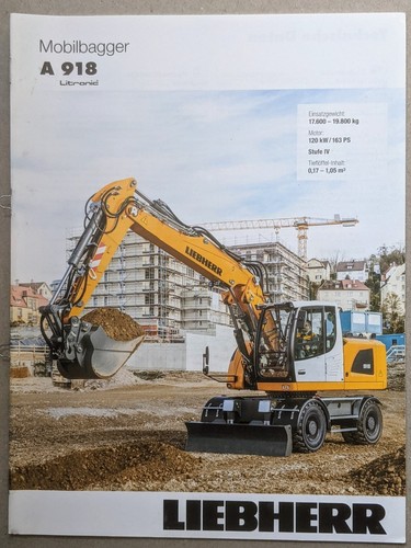 Liebherr 918 mobilbagger - liebherr,