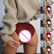 Damen transparenter Netz Slip
