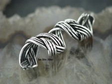 Bartschmuck Bartring Bartcreole kleine Bartspirale Gothic Celtic Zopf Silber 925