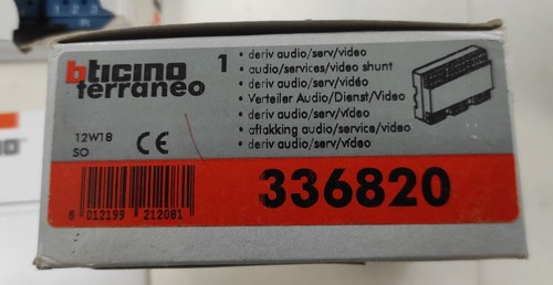 Bticino terraneo 336820 audio - terraneo,