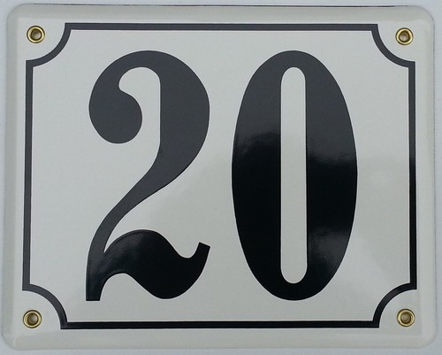 Emaille email haus schild - emaille,