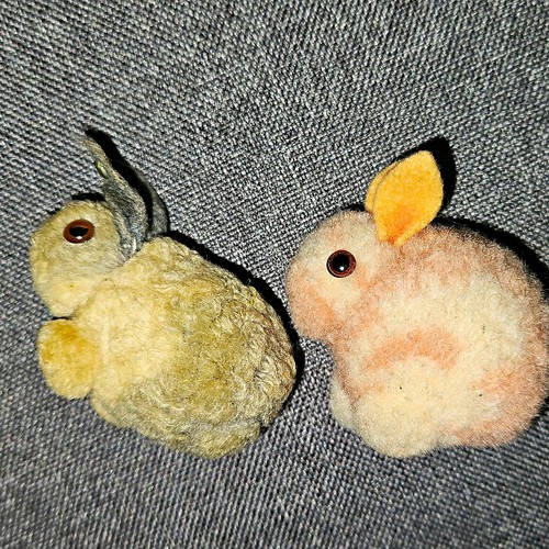 Mini steiff wollhasen - 2x,