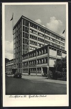 AK Frankfurt a. M., Haus der Arbeit, Bauhaus, Bürgerstraße jetzt Wilhelm-Leusch 