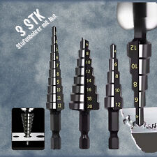 3tlg HSS Stufenbohrer Set