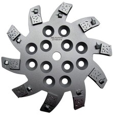 Schleifteller 250 mm PKD-Segmente Sternform passend u.a. zu Blastrac Premium