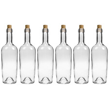 6er Set 750 ml Weinflasche zum