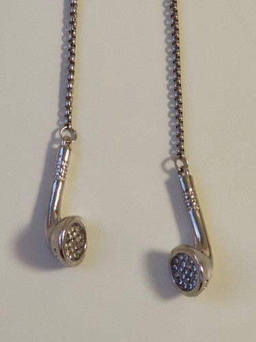 Silberne earbud kette y2k - earbud,