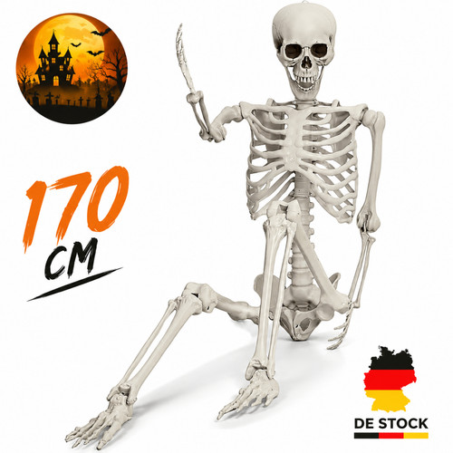 Halloween skelett lebensgroß - halloween,