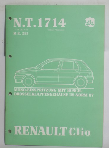 Renault clio handbuch nt1714 - renault,