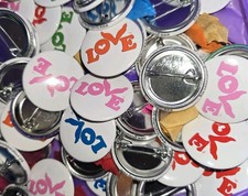 Coldplay Love Buttons Pin