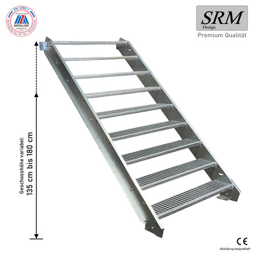 Stufen stahltreppe breite 60 - stahltreppe,