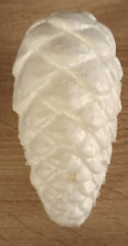 NEU! Styropor-TANNENZAPFEN ca. 18 cm weiß Basteln Styroporform