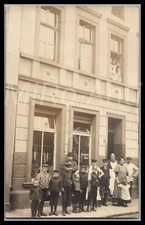 Foto WW1 Nachl. H.Jeppel, Schweinemetzgerei von Steckel, Duisburg?; L230L
