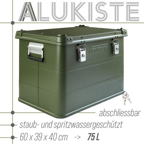 Aluminium box mit - box, grün