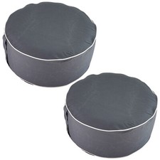 2er Set Aufblasbarer Pouf