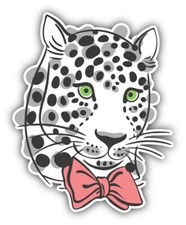 10cm Car Decal Sticker Leopard