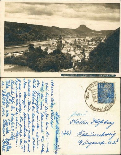 Ansichtskarte bad schandau - ansichtskarte,