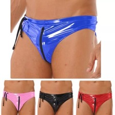 DE Herren Lackleder Slip Sexy