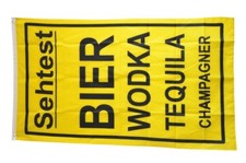Fahne Bier Sehtest Flagge