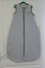 Steiff Mädchen Jungen Baby Frühling Übergangs Schlafsack Gr. 90 Baumwolle grau