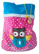 Werkstatt Adelheid Kleine Kindertasche KLEINE EULE - GLÜCKSBRINGER pimk Punkte