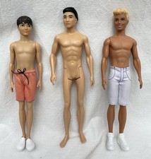 Mattel Holiday Ken 2025 ModelMuse Body plus 2 Fashionistas Kens unbespielt