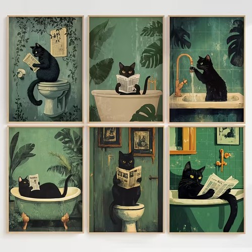 Leinwandbild badezimmer wc - ,