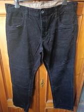 Cordhose Herren Schwarz Angelo