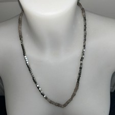 BONITA Halskette Silber Grau