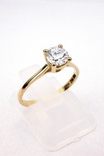 Solitär Ring GIA Diamant 585