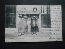 AK China Litho Tientsin Zwei Chines Verbrecher 1905 nach Berlin Tempelhof