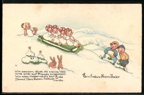 Künstler liesel - künstler-ak,