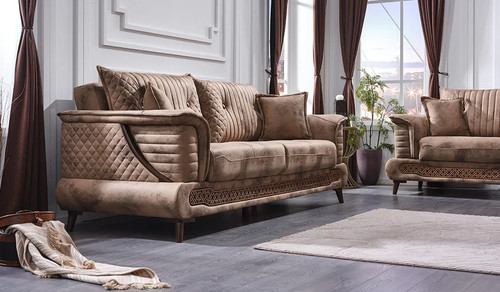 Textil luxus sofa dreisitzer - textil,