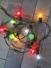 Lichterkette 10 x E37, 6,50 m lang, m. Ersatzbirnen