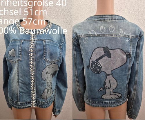 Snoopy glitzer denim - snoopy,
